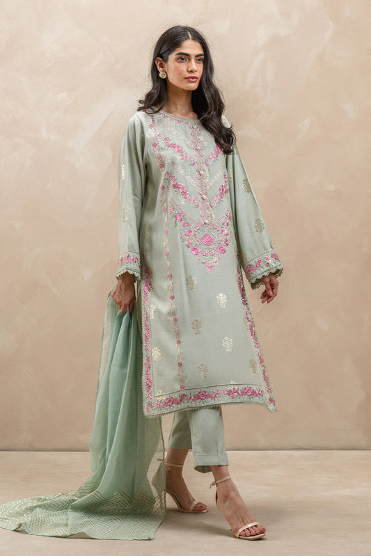 Embroidered Jacquard Suit