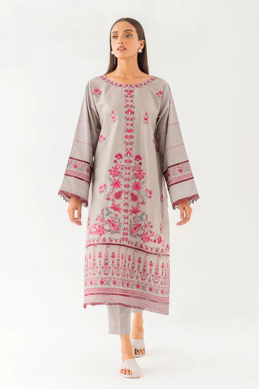 Arctic Spring Embroidered Cambric Suit