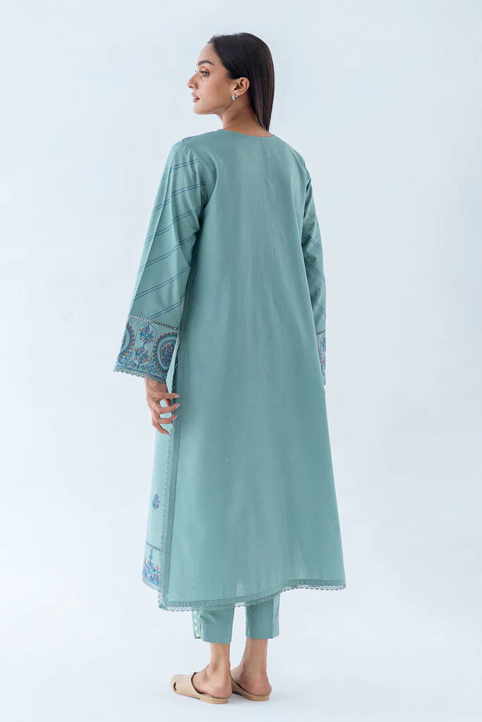 Starlight Blue Embroidered Cambric Suit