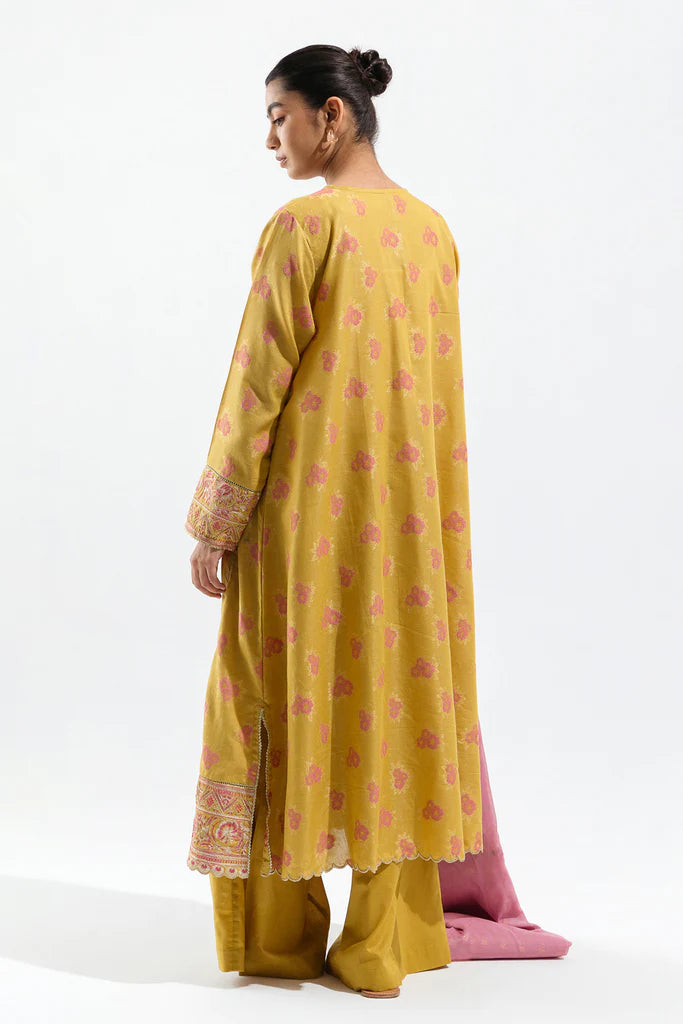 Embroidered Cotton Jacquard Suit