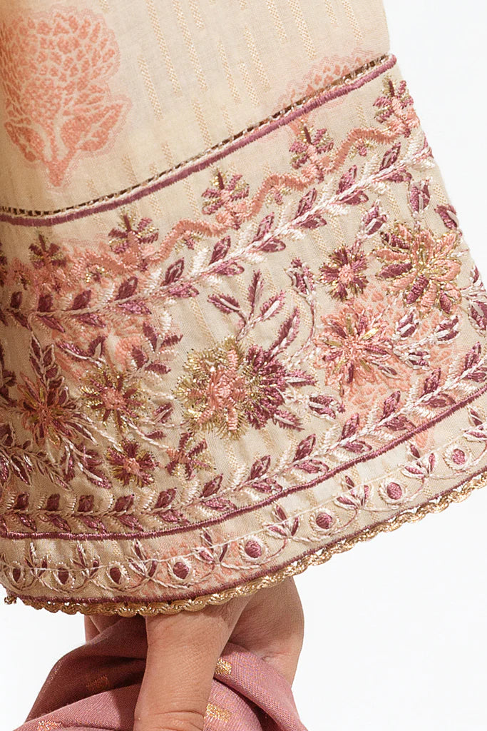 Embroidered Cotton Jacquard Suit