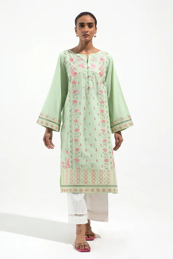 Heavily Embroidered Lawn Shirt