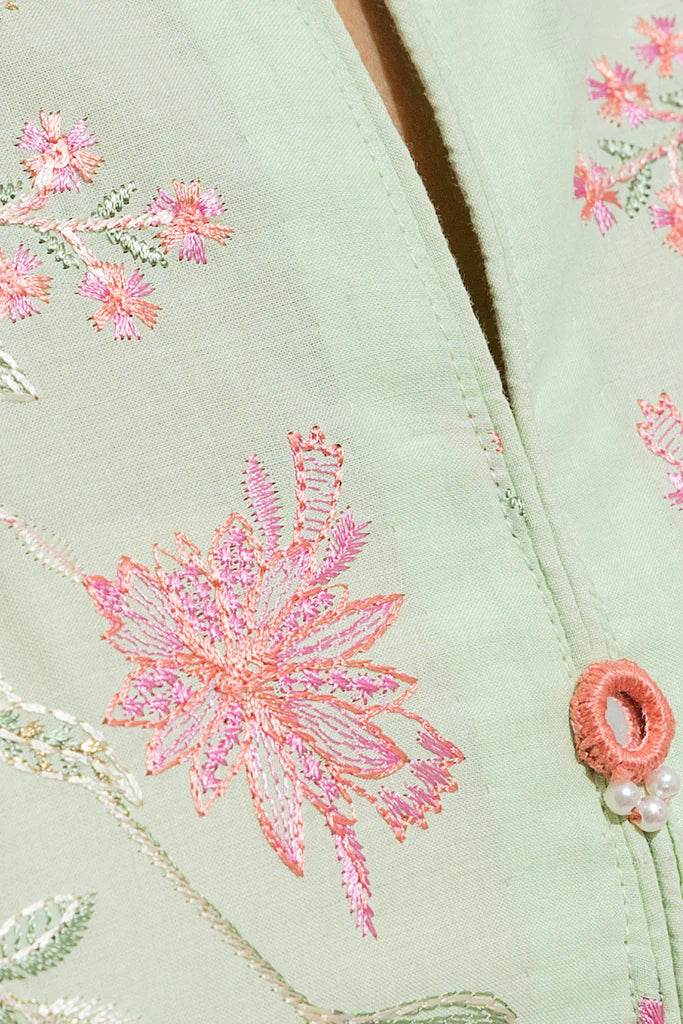 Heavily Embroidered Lawn Shirt