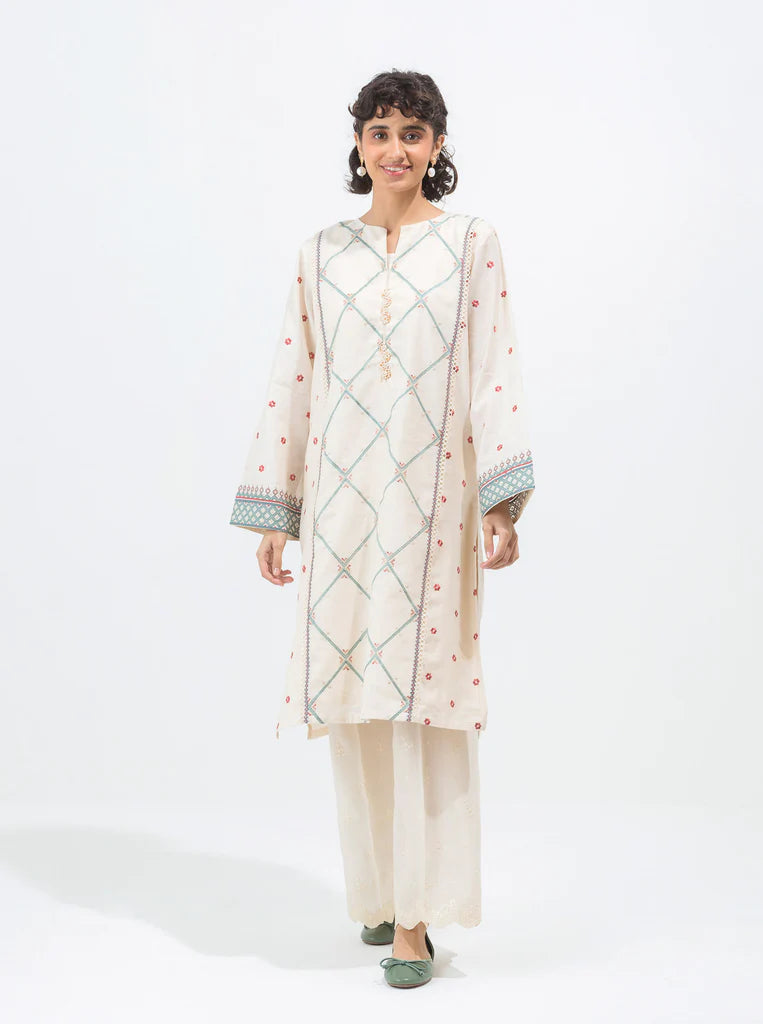 Embroidered Cotton Suit