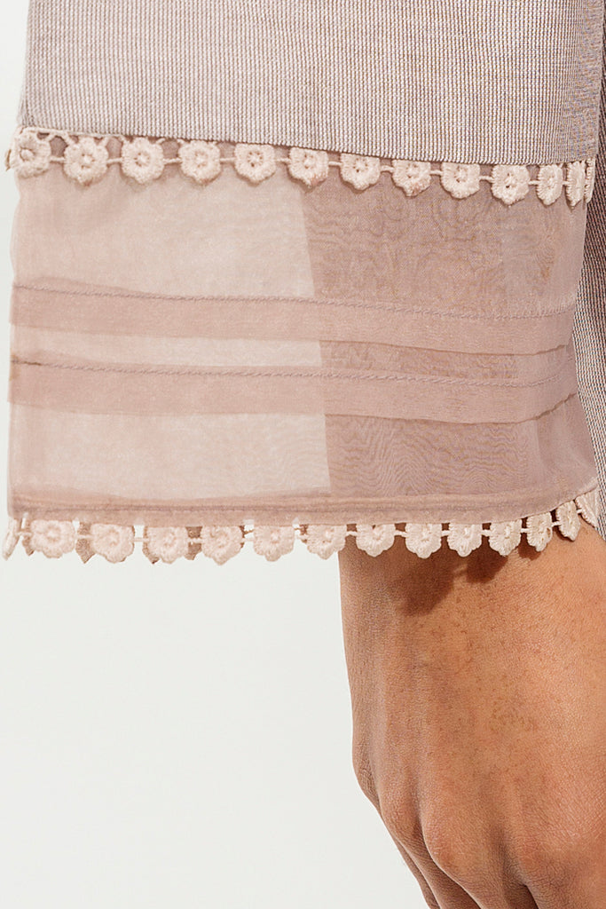 Embroidered Organza Suit