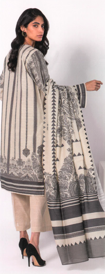 Printed Khaddar Suit