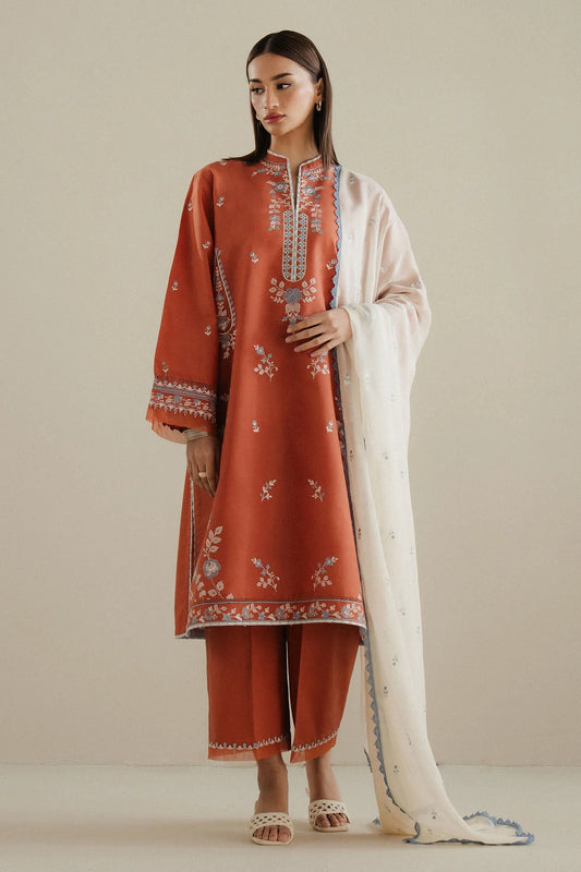 Embroidered Cambric Suit