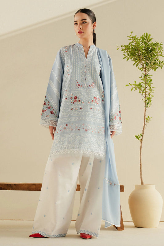 Embroidered Cambric Suit