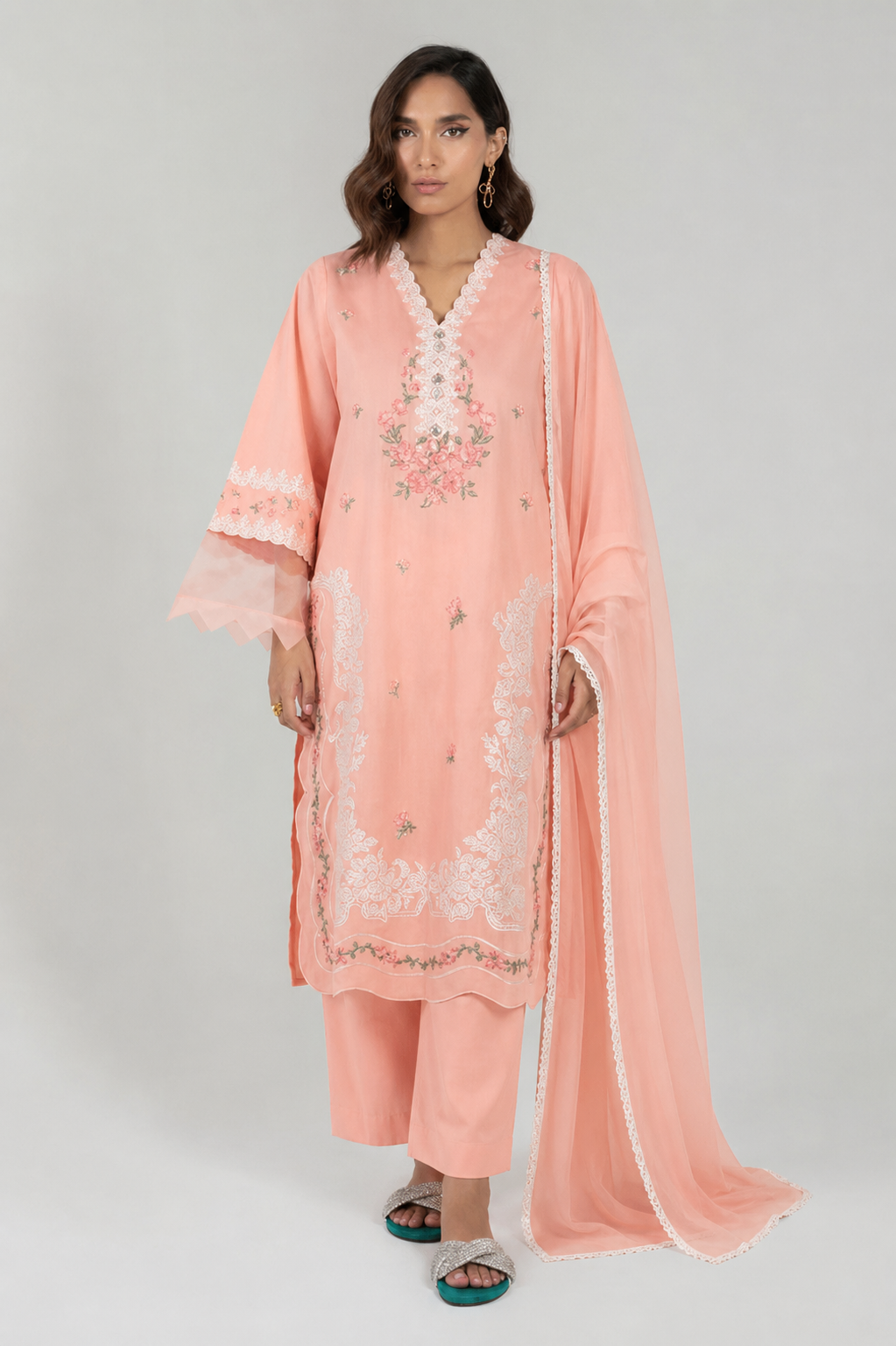 Embroidered Lawn Suit