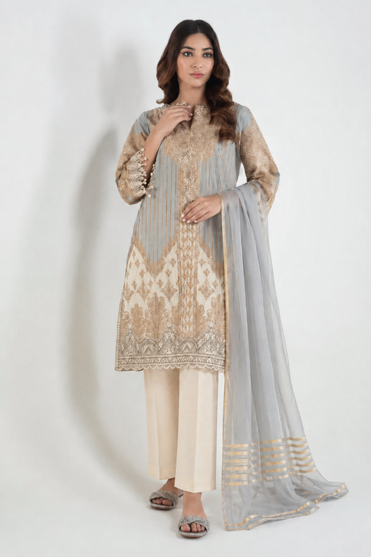 Embroidered Lawn Suit