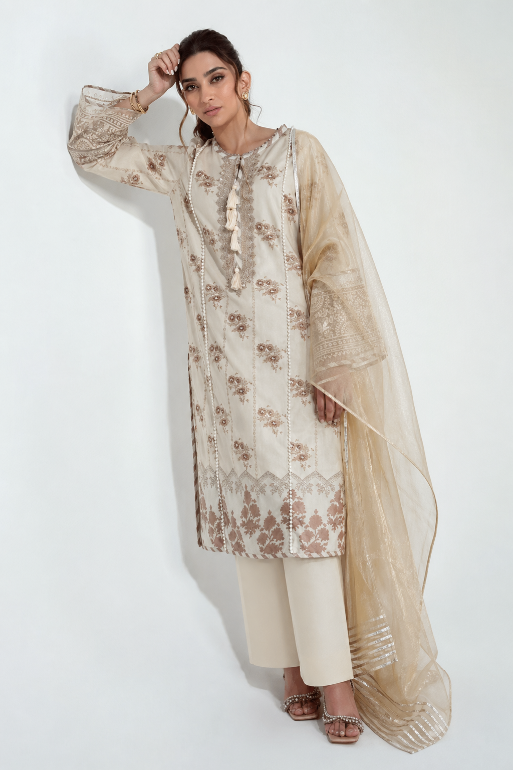 Embroidered Lawn Suit