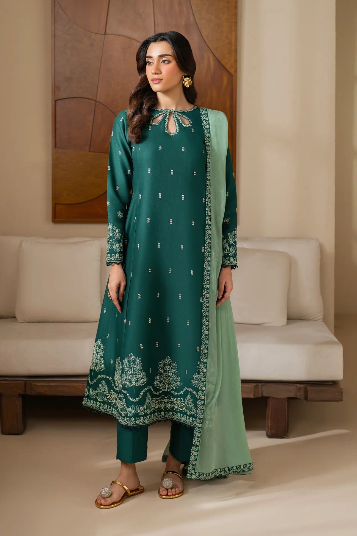 Embroidered Lawn Suit