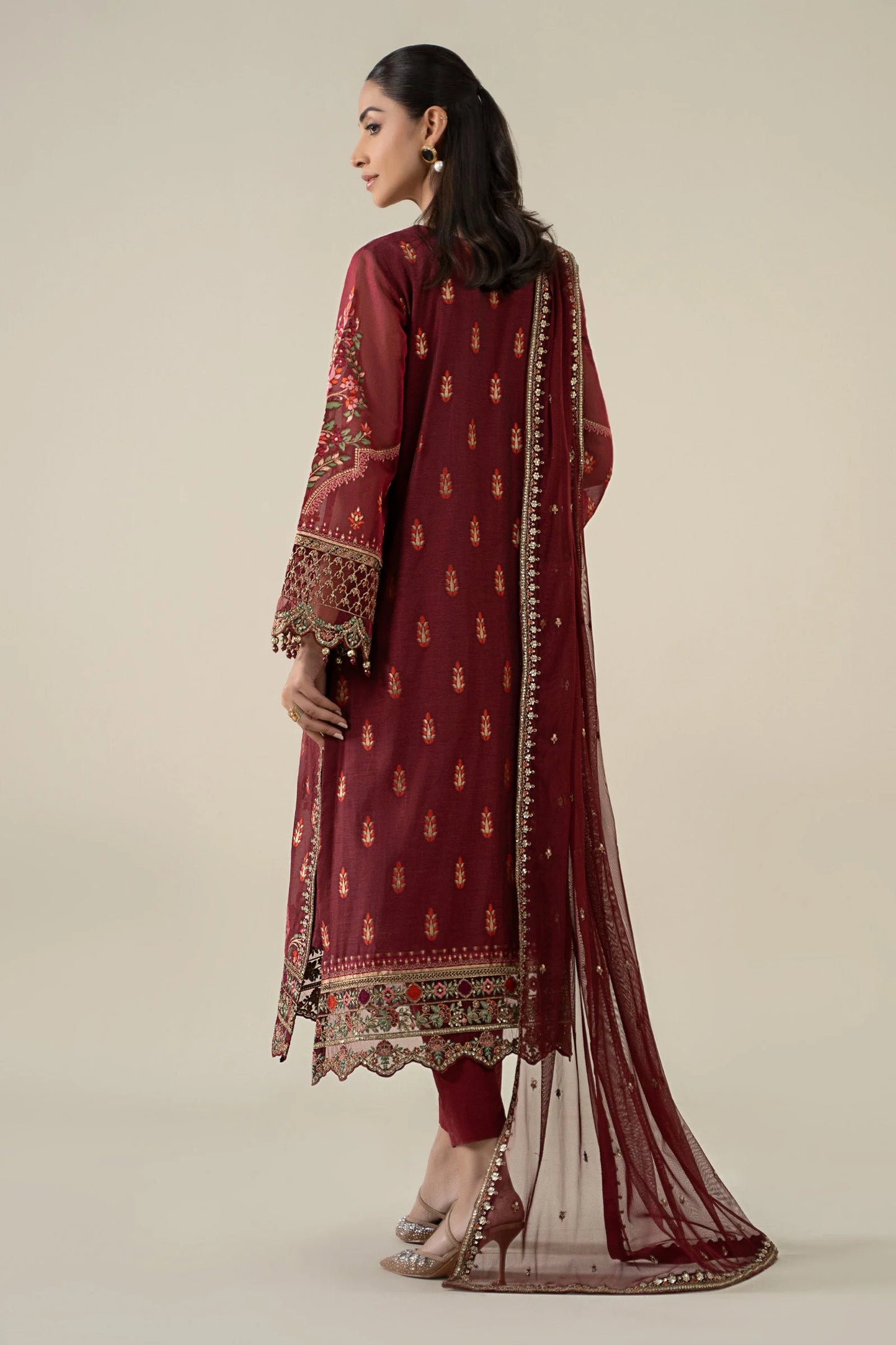 Embroidered Jacquard Suit
