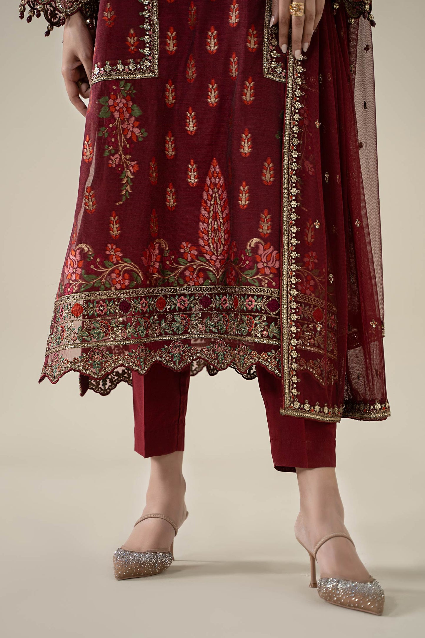 Embroidered Jacquard Suit