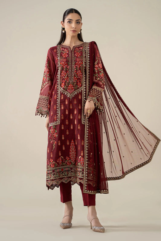 Embroidered Jacquard Suit