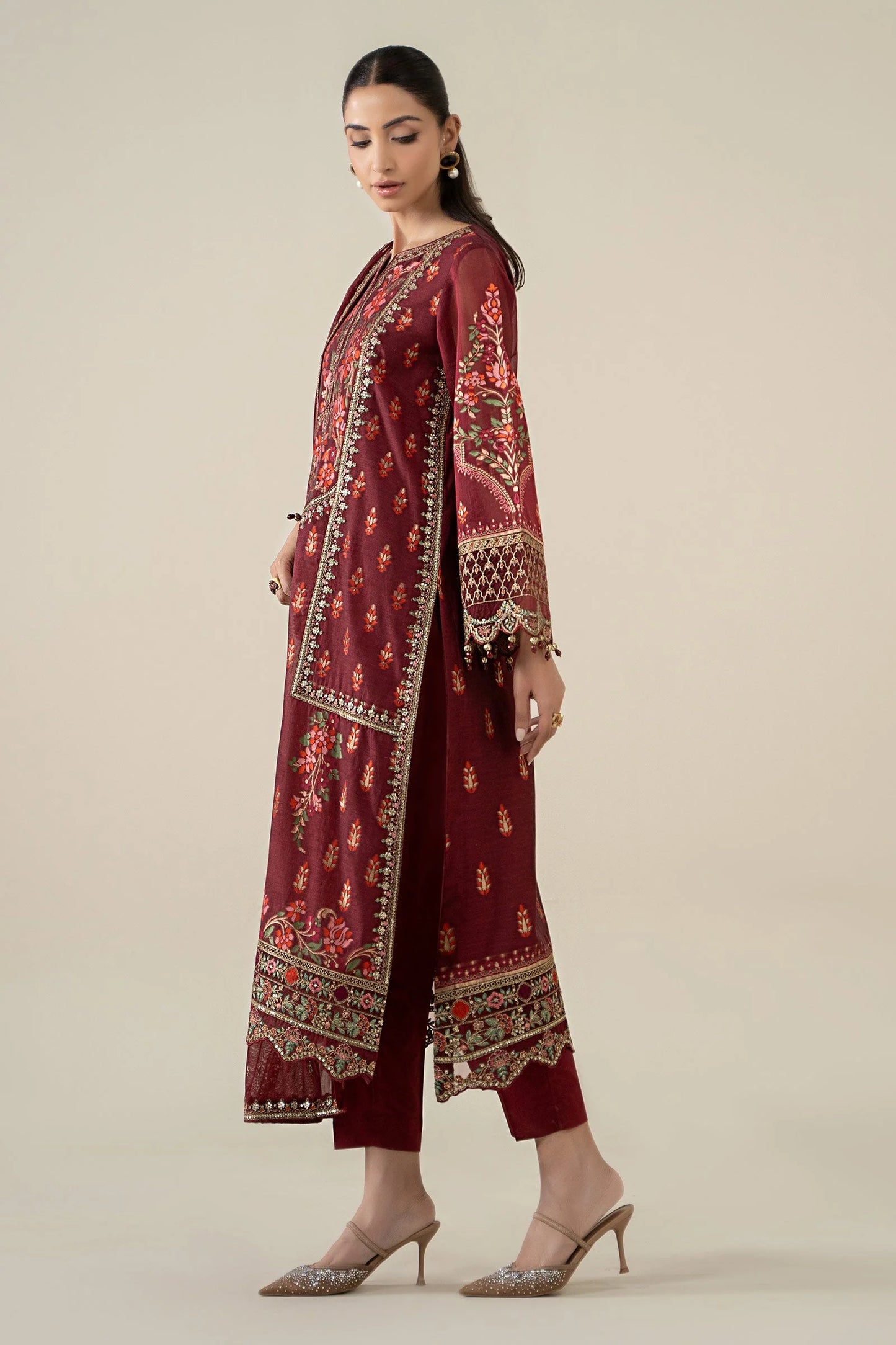 Embroidered Jacquard Suit