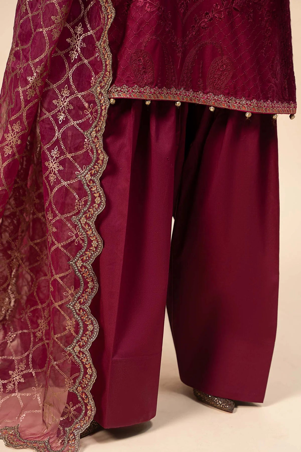 Embroidered Linen Suit