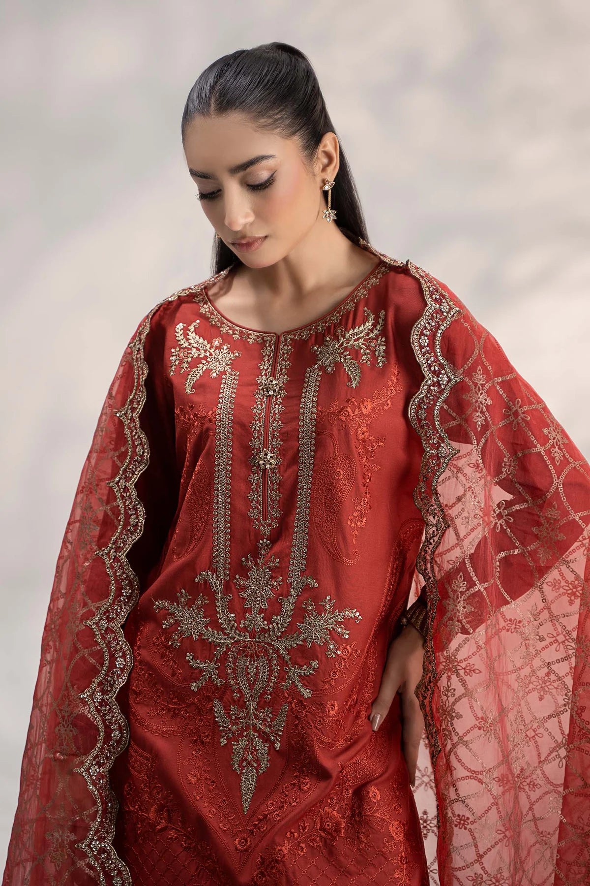 Embroidered Linen Suit