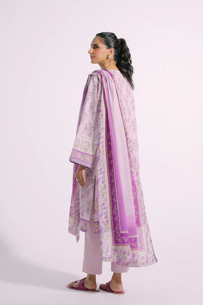 Lilac Printed Lawn Suit