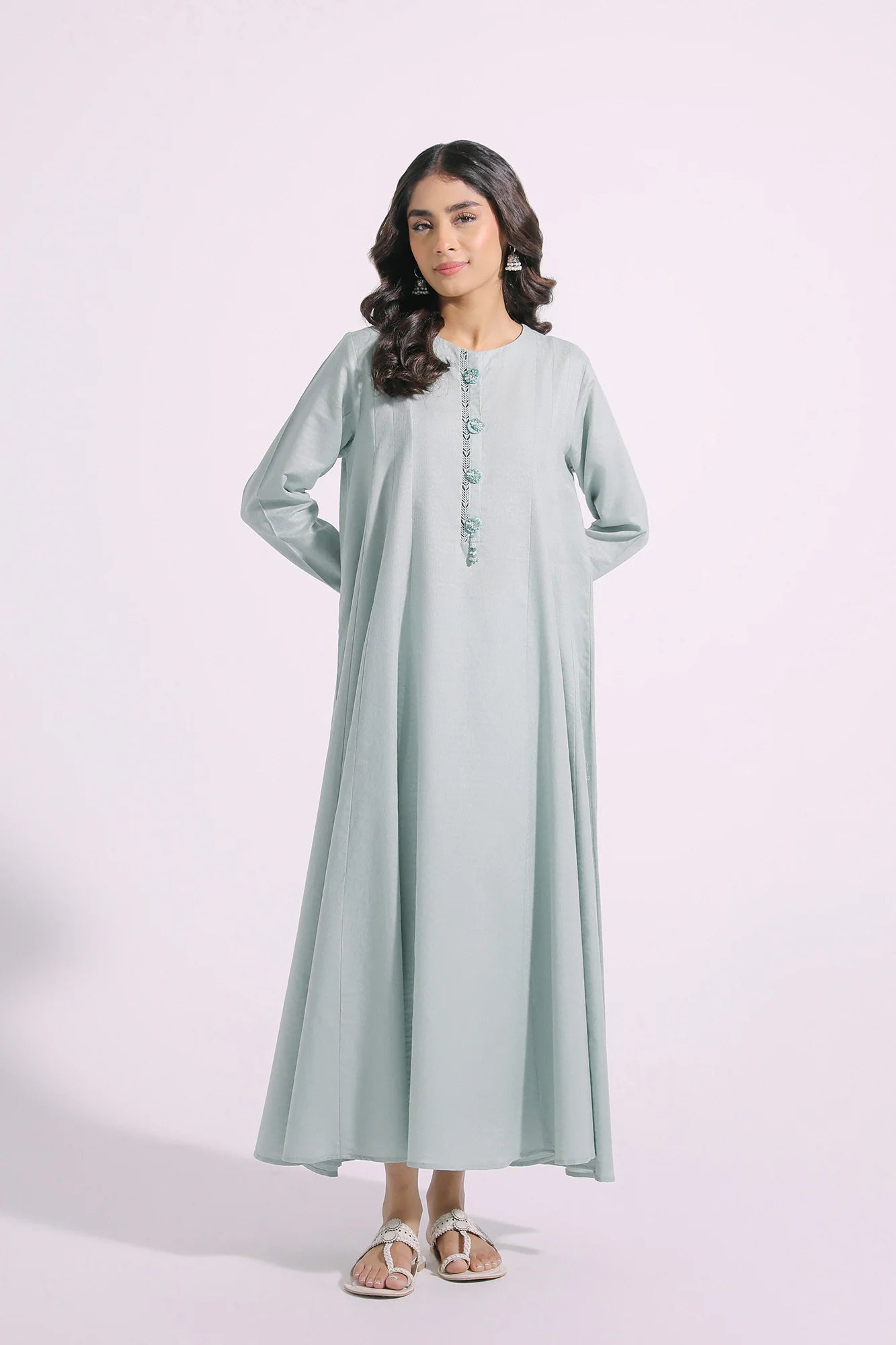 Blue lawn frock