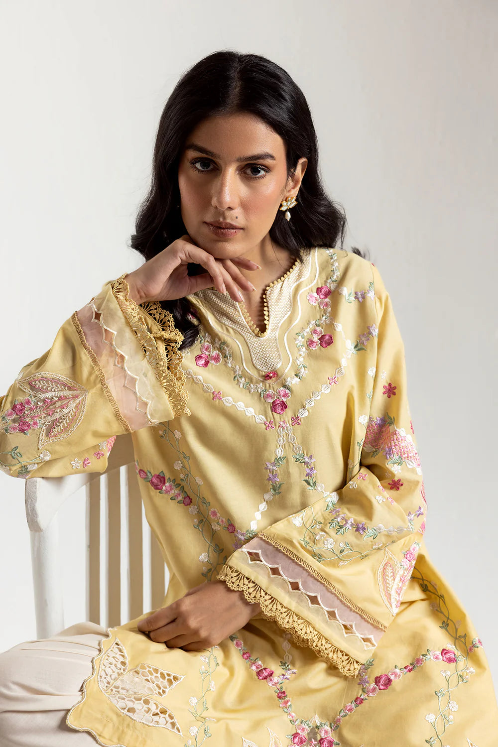 Embroidered suit