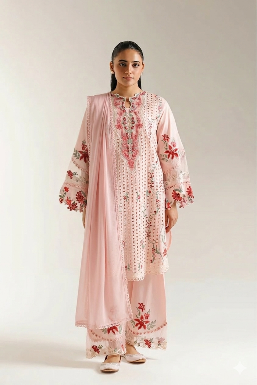 Embroidered suit