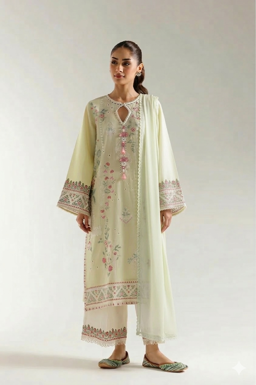 Embroidered suit