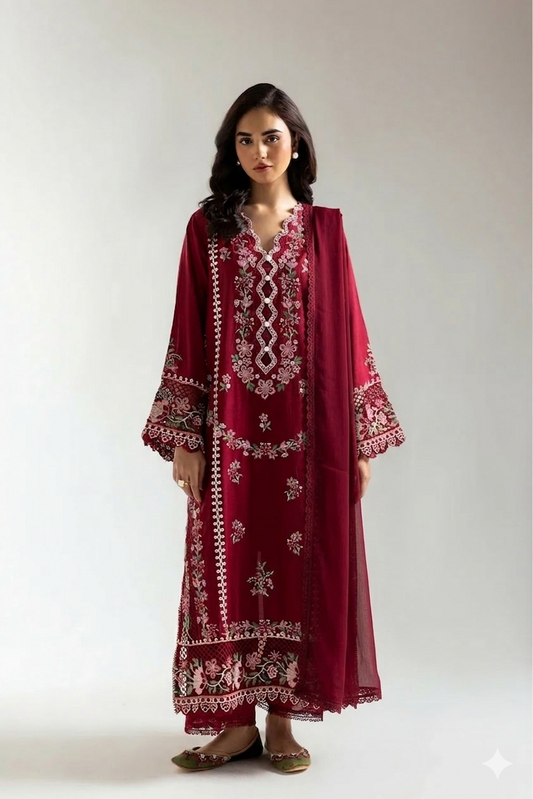 Embroidered suit