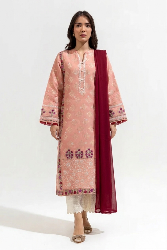 Embroidered Jacquard Suit