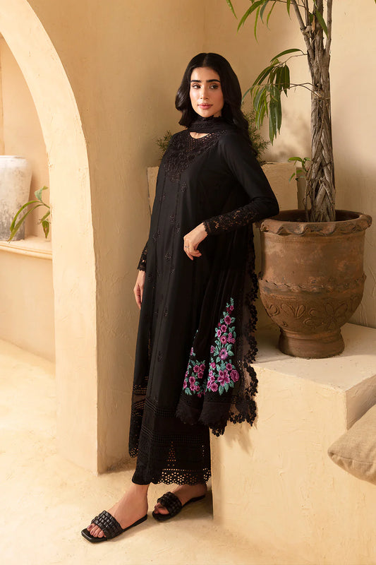 Black Cambric Cotton Suit
