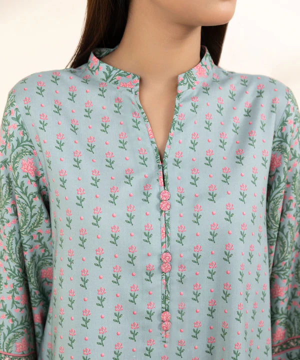 Printed Linen Suit