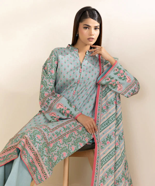 Printed Linen Suit
