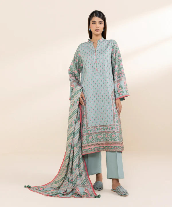 Printed Linen Suit