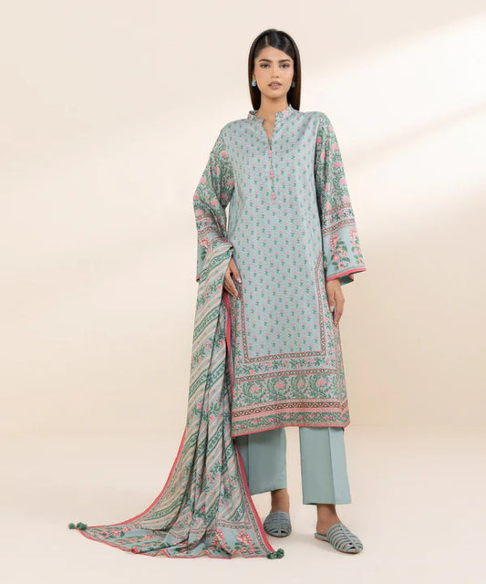 Printed Linen Suit