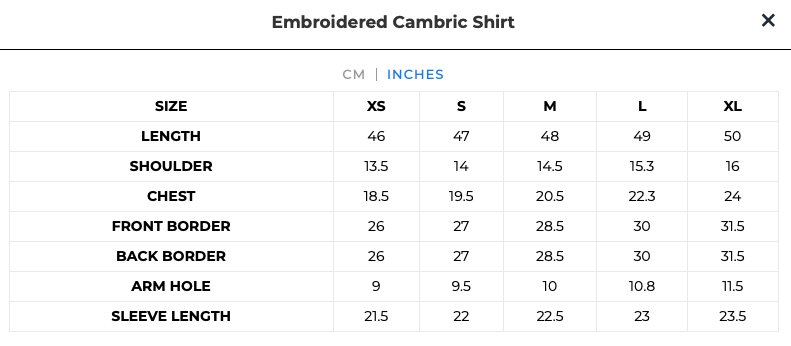 Embroidered Black Cambric Suit