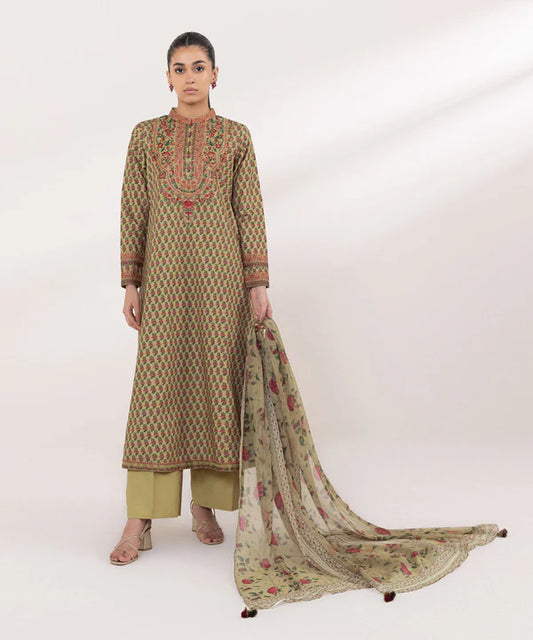 Embroidered Cambric Suit