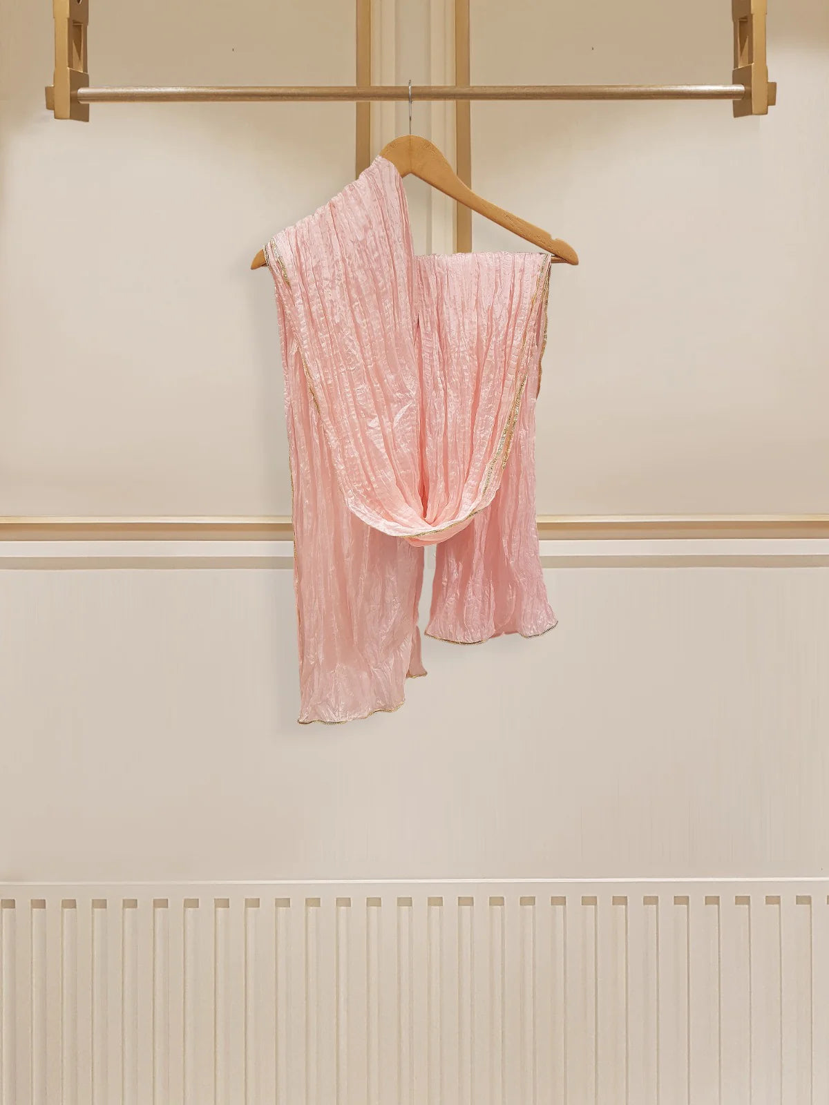 Pink Embroidered Organza Suit