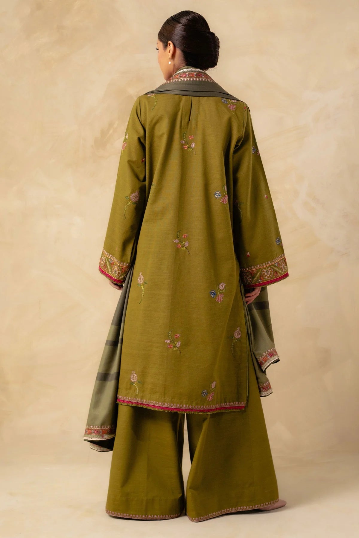 Embroidered Khaddar Suit