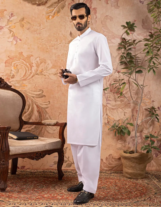 White Cotton Suit