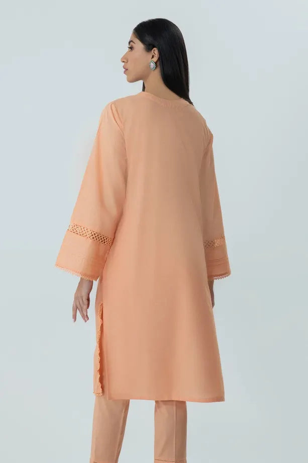 Peach Lawn Suit