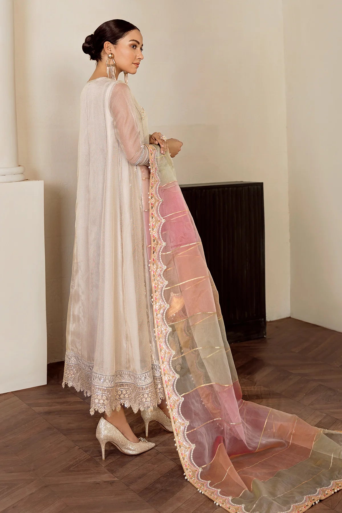 Embroidered Masoori Suit