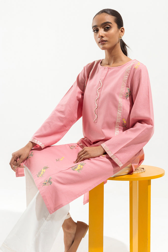 Embroidered Shirt with Dupatta