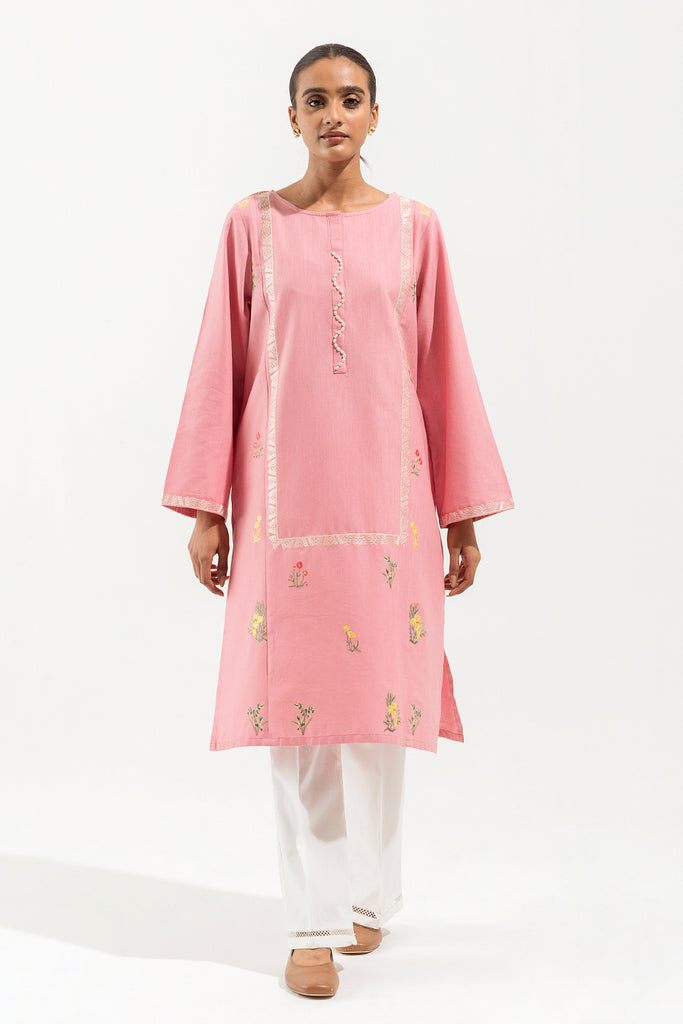 Embroidered Shirt with Dupatta