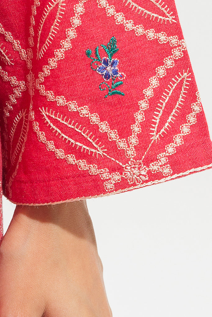 Embroidered Khaddar Shirt