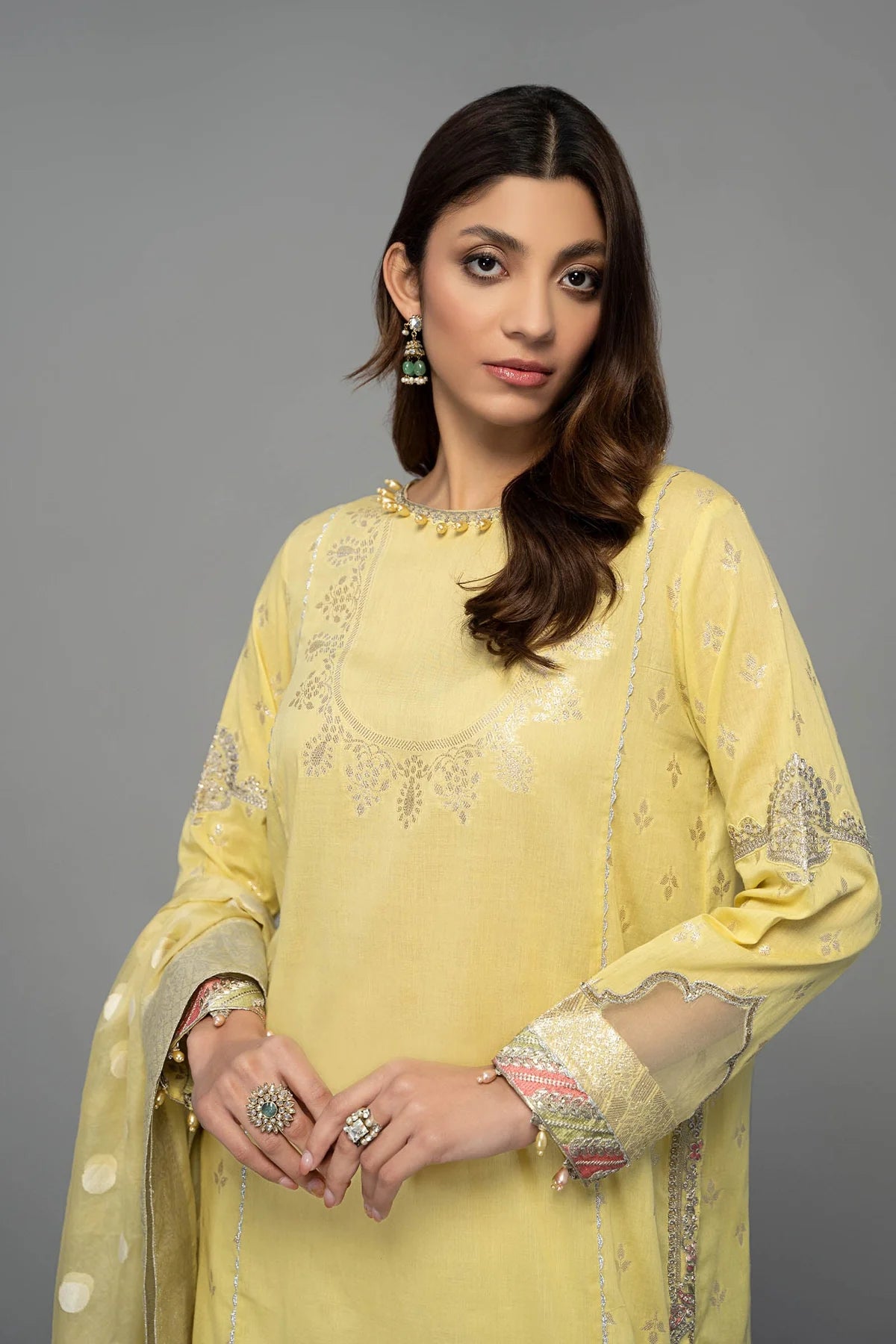 Yellow Shirt with Sharara