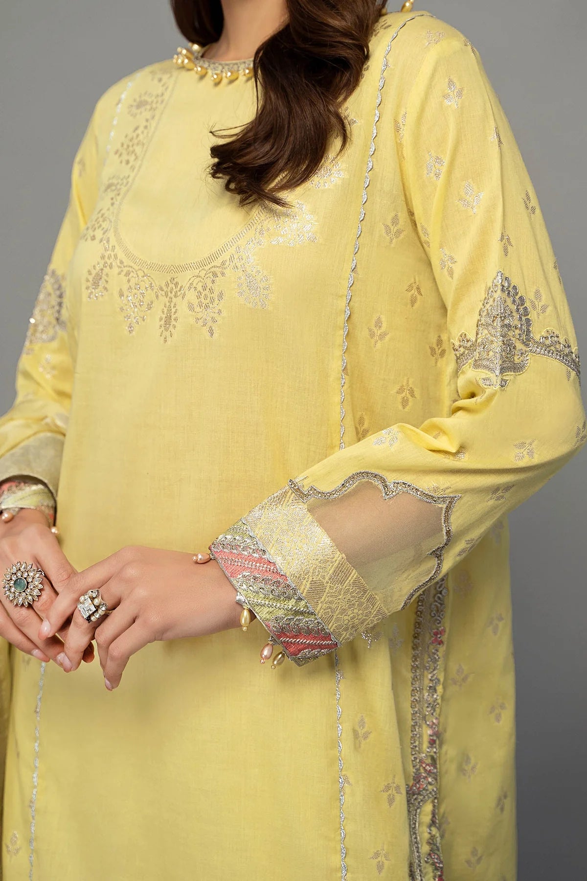 Yellow Shirt with Sharara