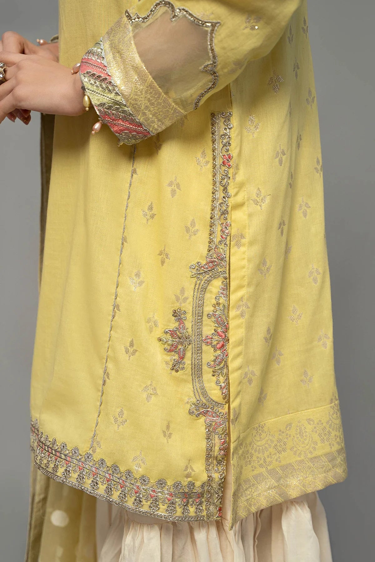 Yellow Shirt with Sharara