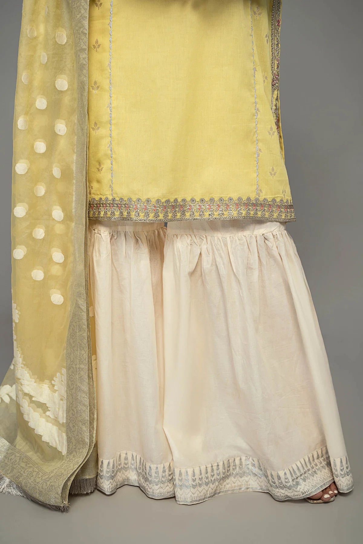 Yellow Shirt with Sharara
