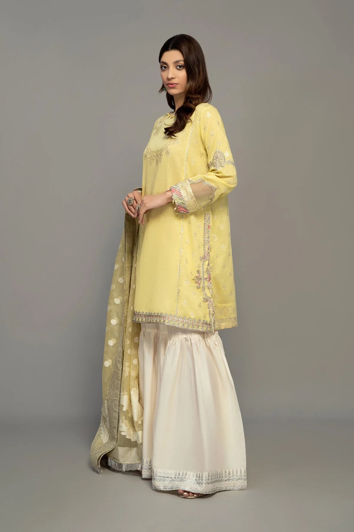 Yellow Shirt with Sharara