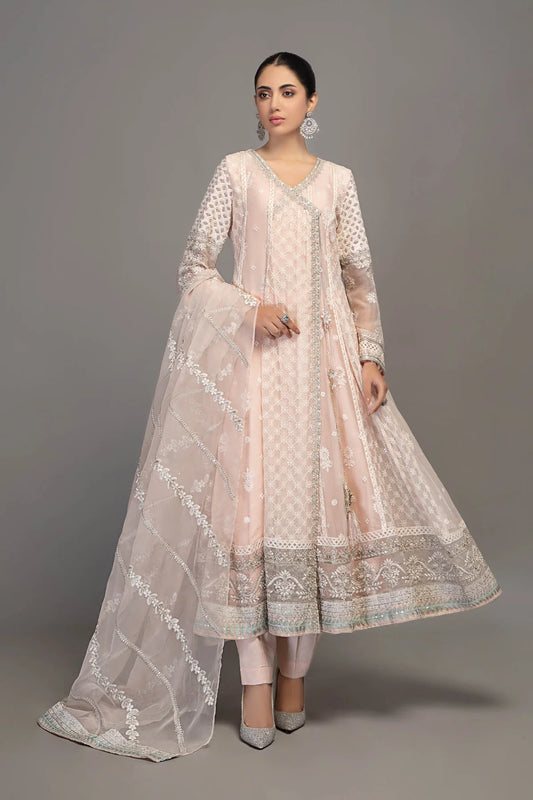 Pink Angrakha Frock